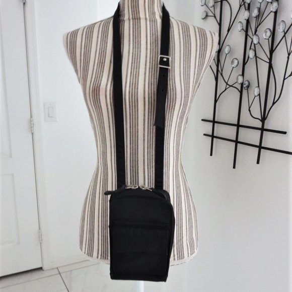 Eddie Bauer Bags Eddie Bauer Black Nylon Mini Crossbody Bag Purse